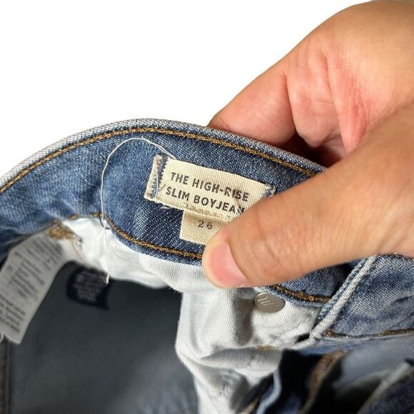 Madewell High Rise Slim Boy Jean Size 26‎ - Picture 9 of 10